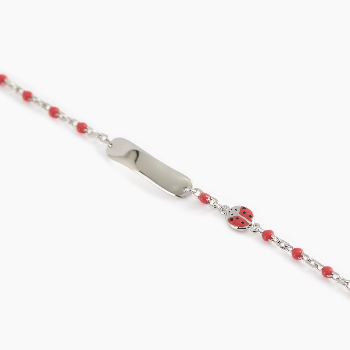 Bracciale Ladybug-Tag con Coccinella e Targhetta Incidibile 533498