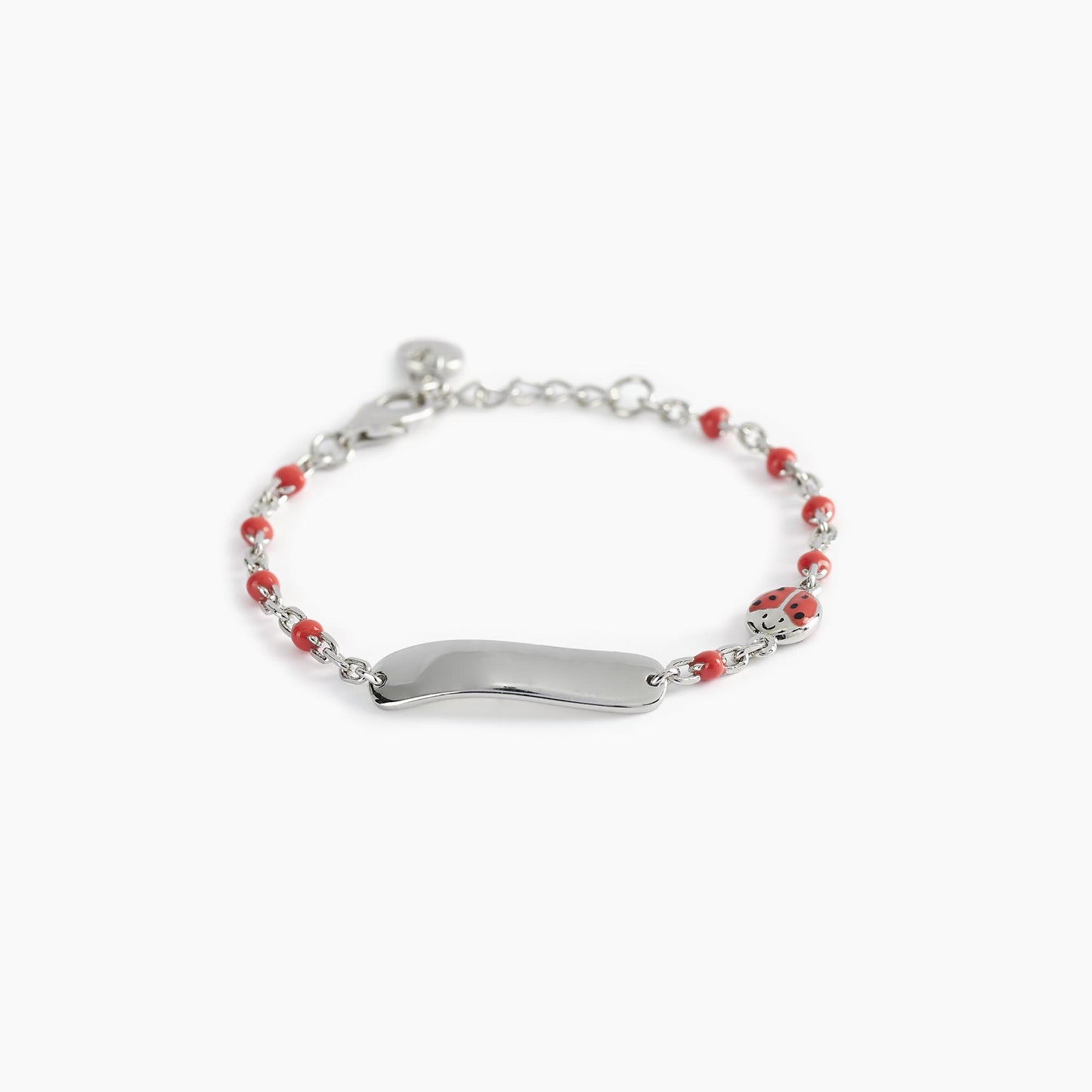 Bracciale Ladybug-Tag con Coccinella e Targhetta Incidibile 533498