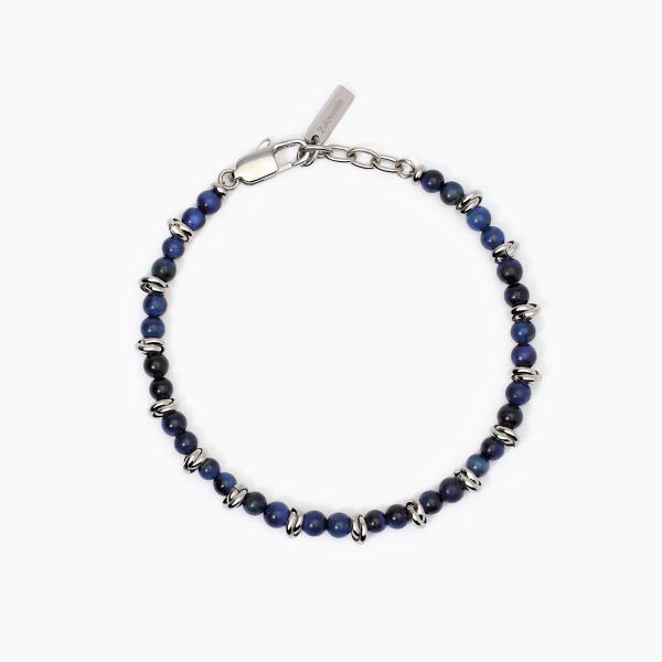 Bracciale Uomo con Occhio di Tigre Blu 232503