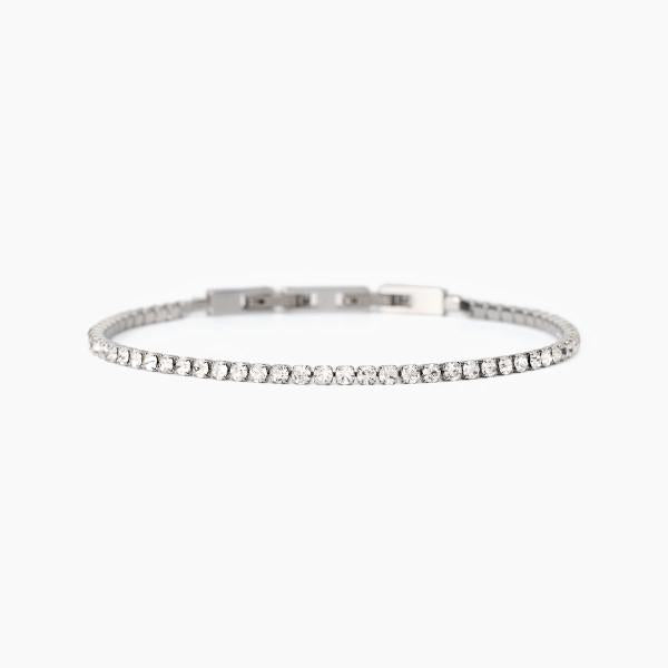 Bracciale Uomo Tennis con Cristalli Bianchi 232508