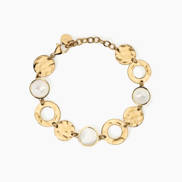 Bracciale Dorato con Perle Conchiglia 10mm 232537