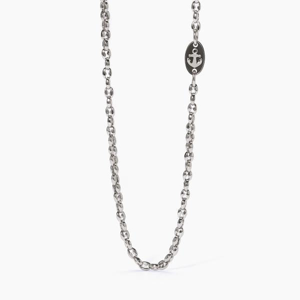 Collana Uomo in Acciaio e Gunmetal con Ancora 251841