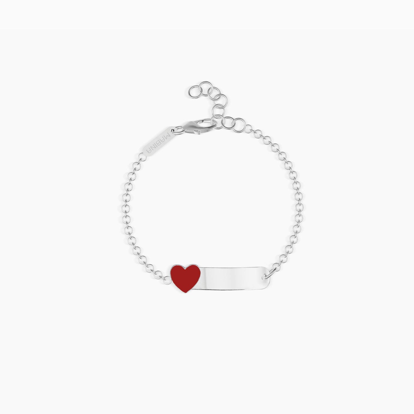 Bracciale con Cuore e Targhetta Incidibile 533393