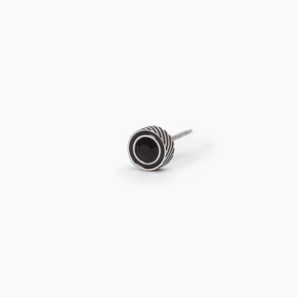Orecchino Uomo con Cristallo Nero 261381