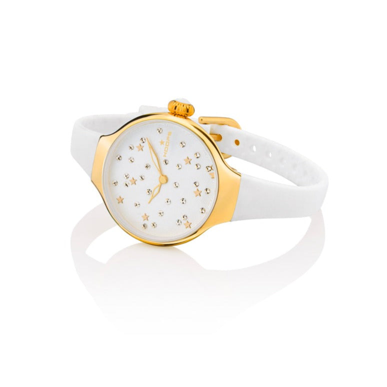 Orologio Donna Nouveau Chérie Sliding Start Gold Bianco 2639LG-02
