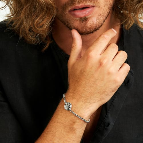 Bracciale Uomo Versilia con Rosa dei Venti SAHB16