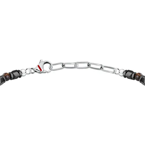 Bracciale Uomo Basic con Pietre in Ematite SZS96