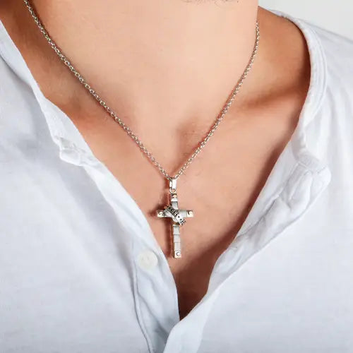 Collana Uomo Spirit con Croce SZQ11