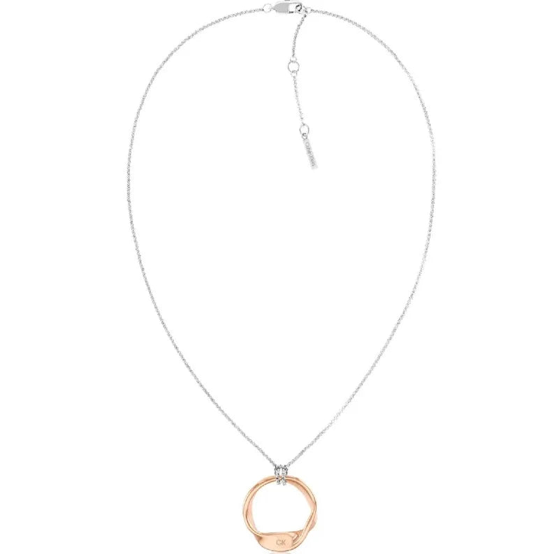 Collana Sculptural Bold Metals con Ciondolo Rosato 35000580
