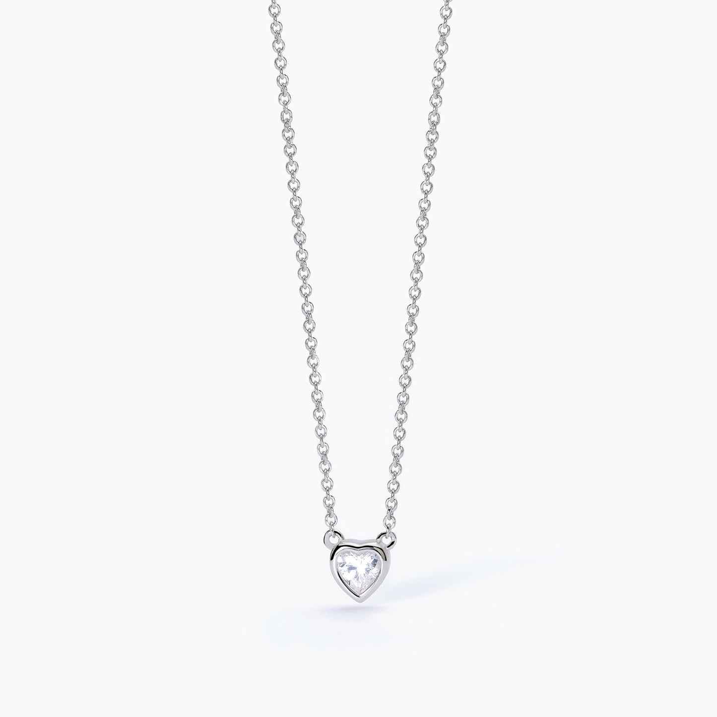 Girocollo Shiny con Punto Luce in Zircone Cuore 553545