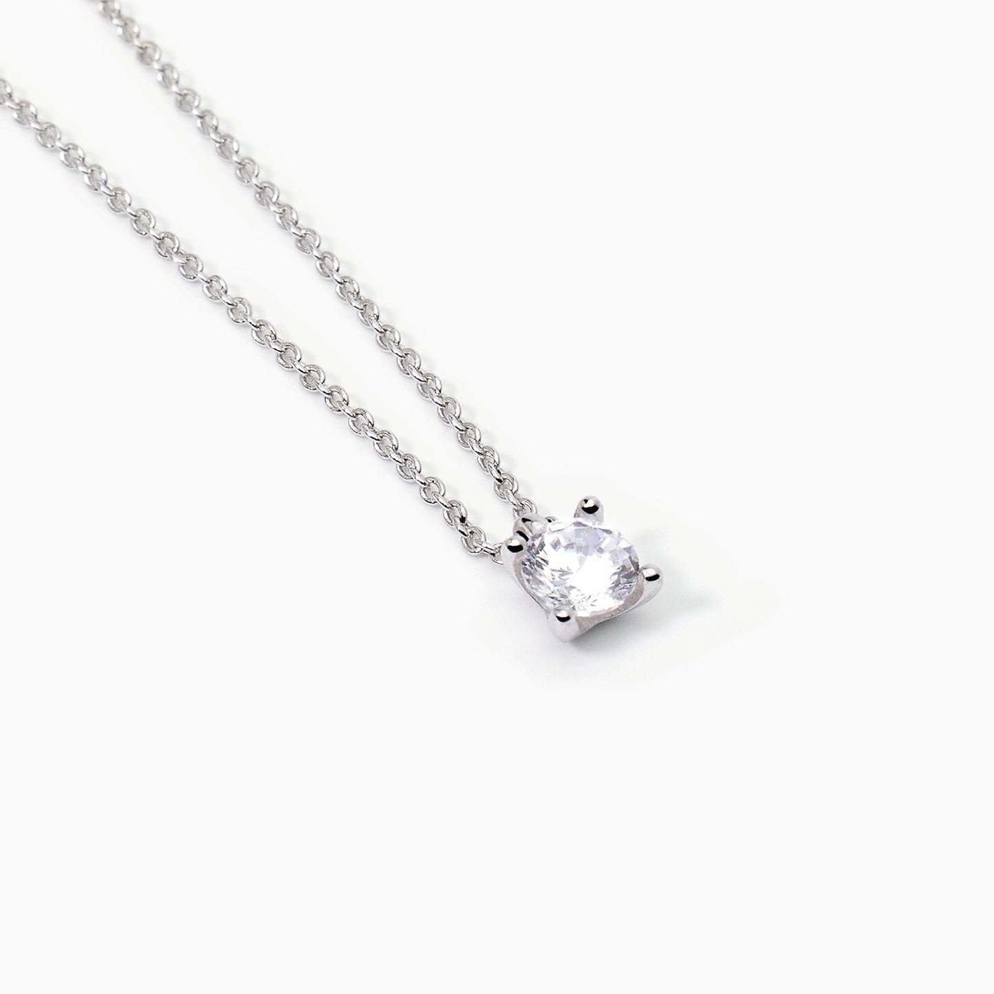 Girocollo Shiny in Argento con Punto Luce 553549
