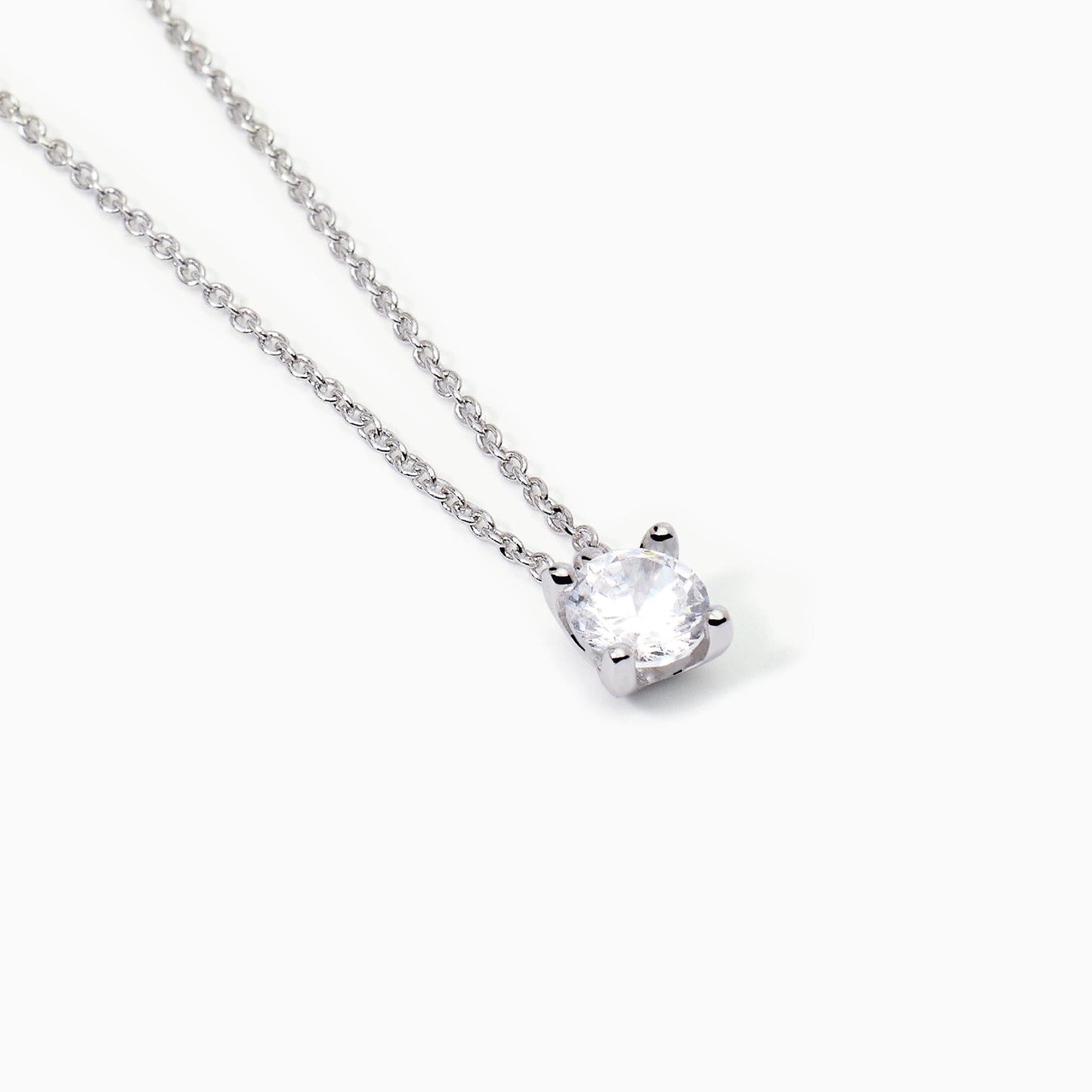 Girocollo Shiny in Argento con Catena Forzatina e Punto Luce 553550