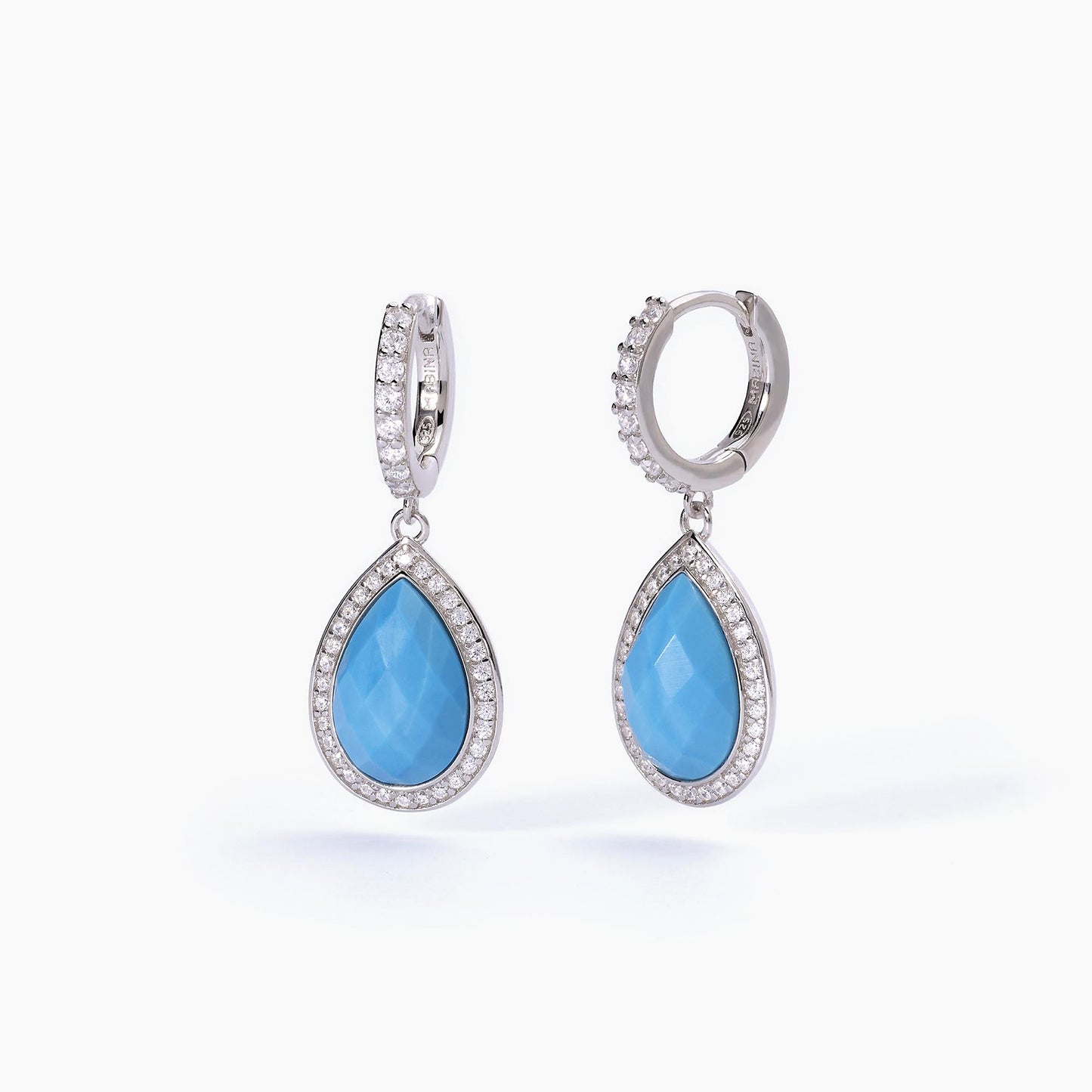 Orecchini in Argento con Pendente in Turchese 563583