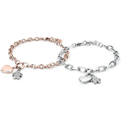 Bracciale Talismani Rosato con Cuore e Bambina SAGZ20