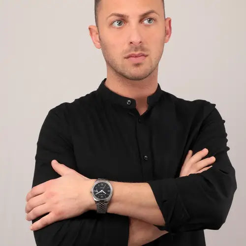 Orologio Uomo Caribe Acciaio e Nero R8253597076