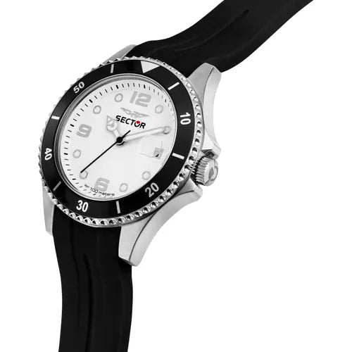 Orologio Uomo 230 Acciaio, Bianco e Nero R3251161057