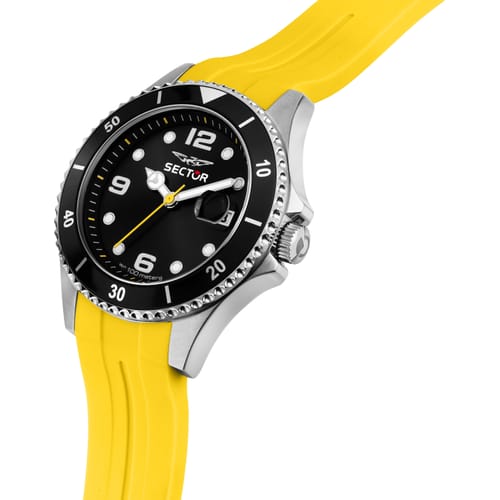 Orologio Uomo 230 Acciaio, Nero e Giallo R3251161058