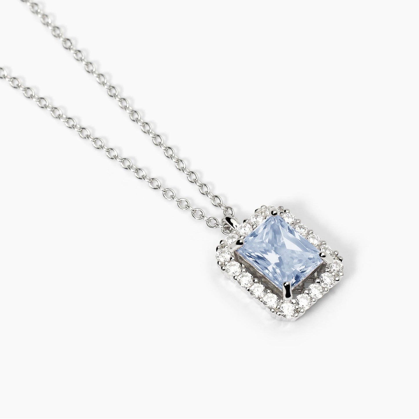 Girocollo Desiderio Infinito in Argento con Acquamarina Sintetica 553651