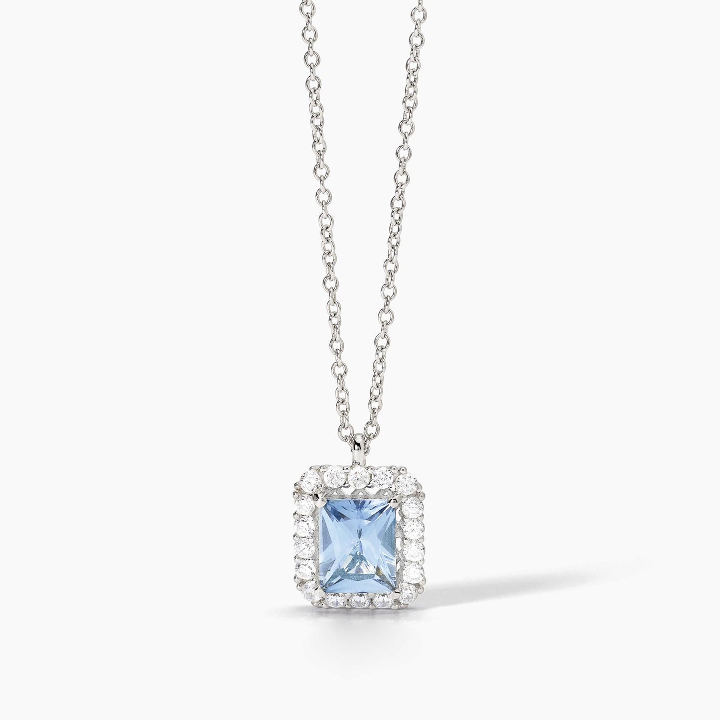 Girocollo Desiderio Infinito in Argento con Acquamarina Sintetica 553651
