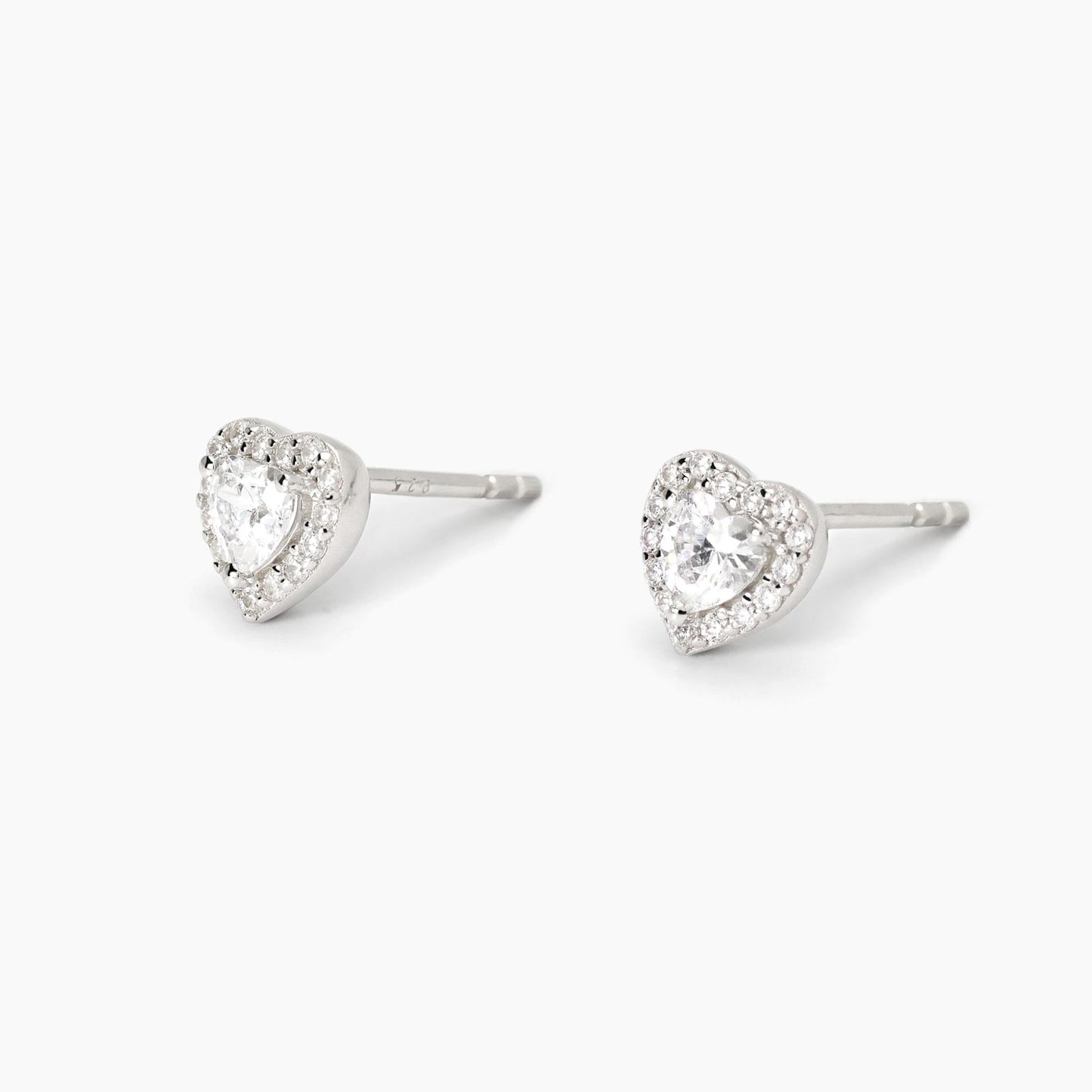 Orecchini Love Affair in Argento con Zirconi Taglio Cuore 563742