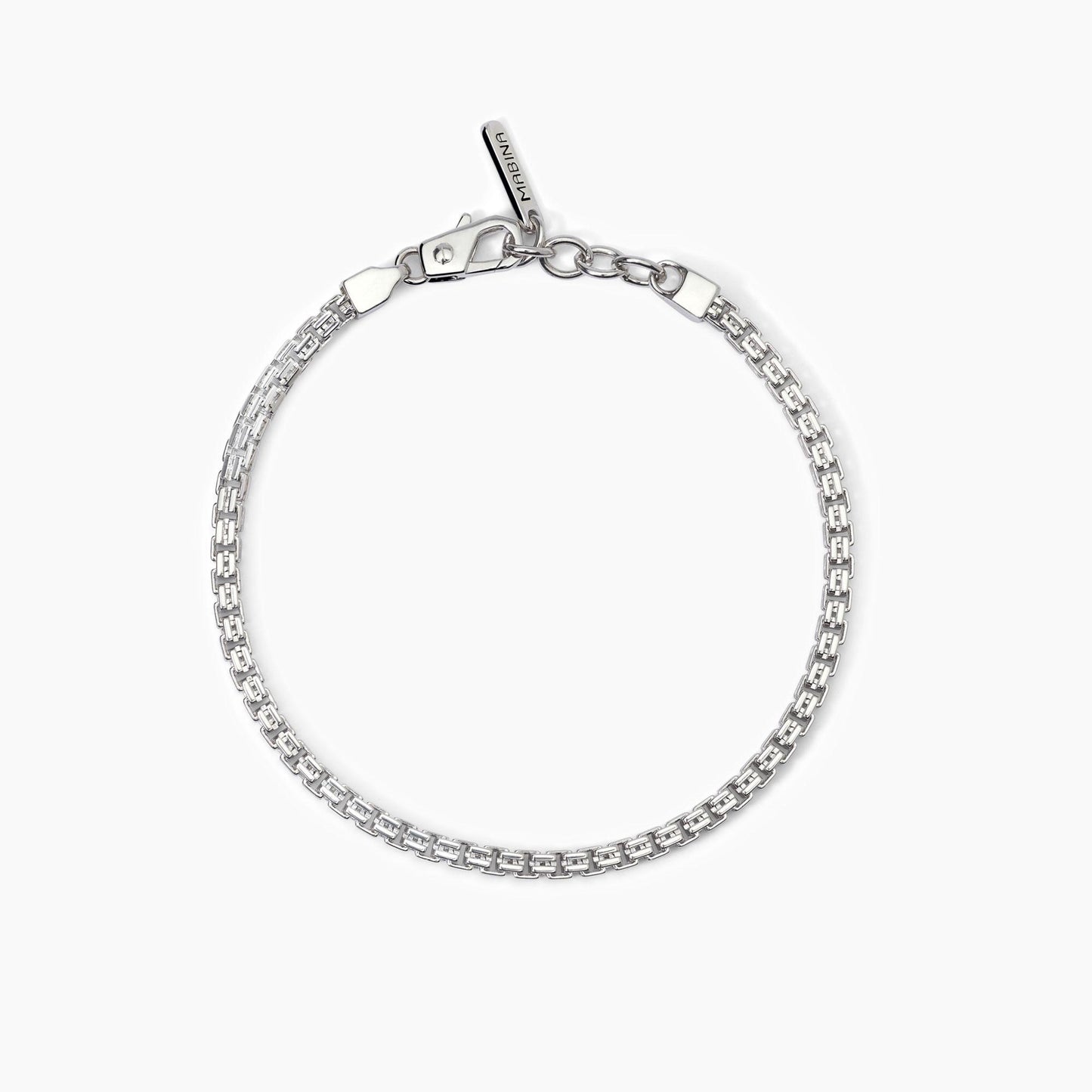 Bracciale Uomo Box in Argento con Catena Veneta 533802