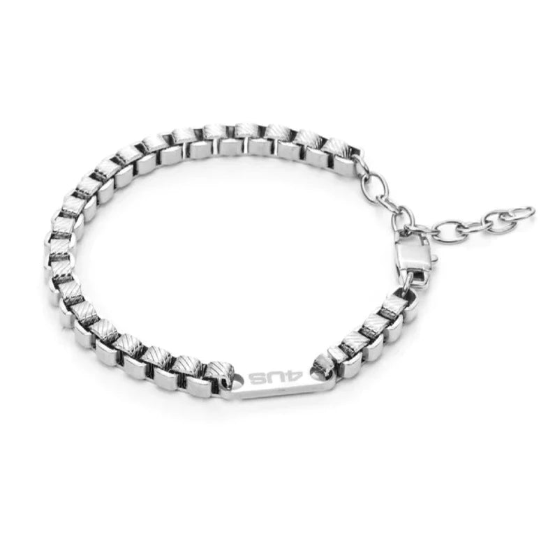 Pulsera de hombre 4US en acero con placa 4UBR5070