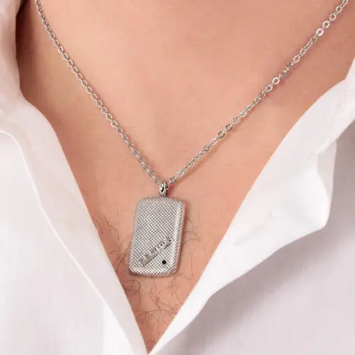 Collana Uomo Energy in Acciaio SAFT31