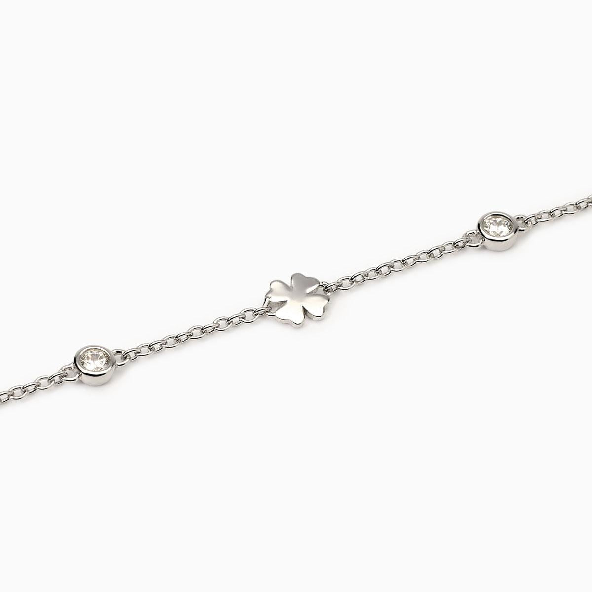 Bracciale So Lucky in Argento con Quadrifogli 533887