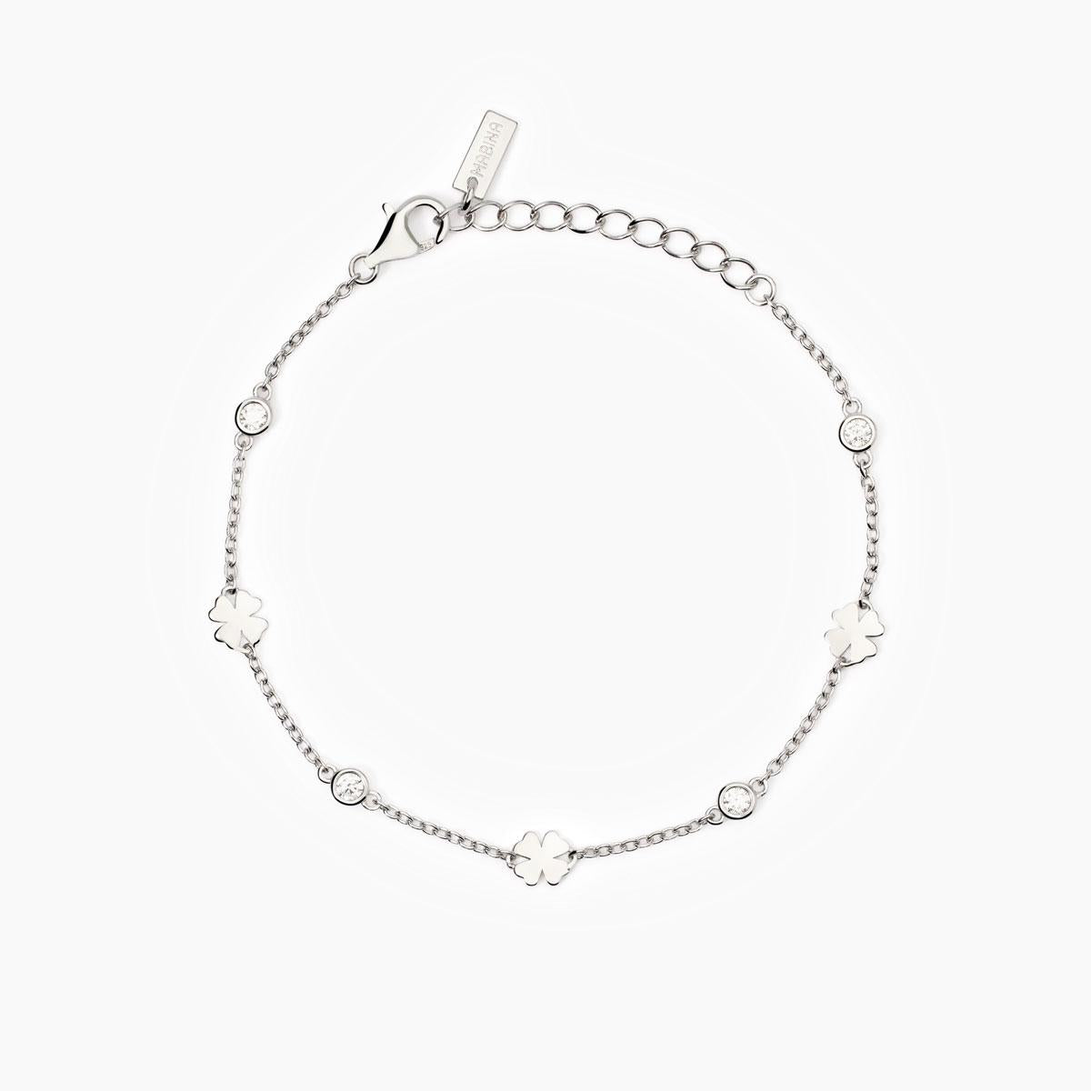 Bracciale So Lucky in Argento con Quadrifogli 533887