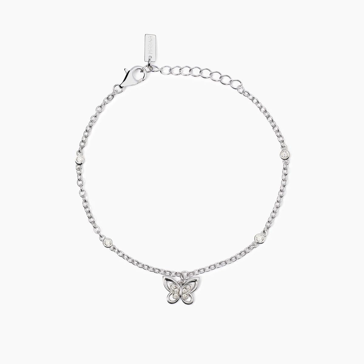 Bracciale Spring Life in Argento con Catena e Farfalla 533891