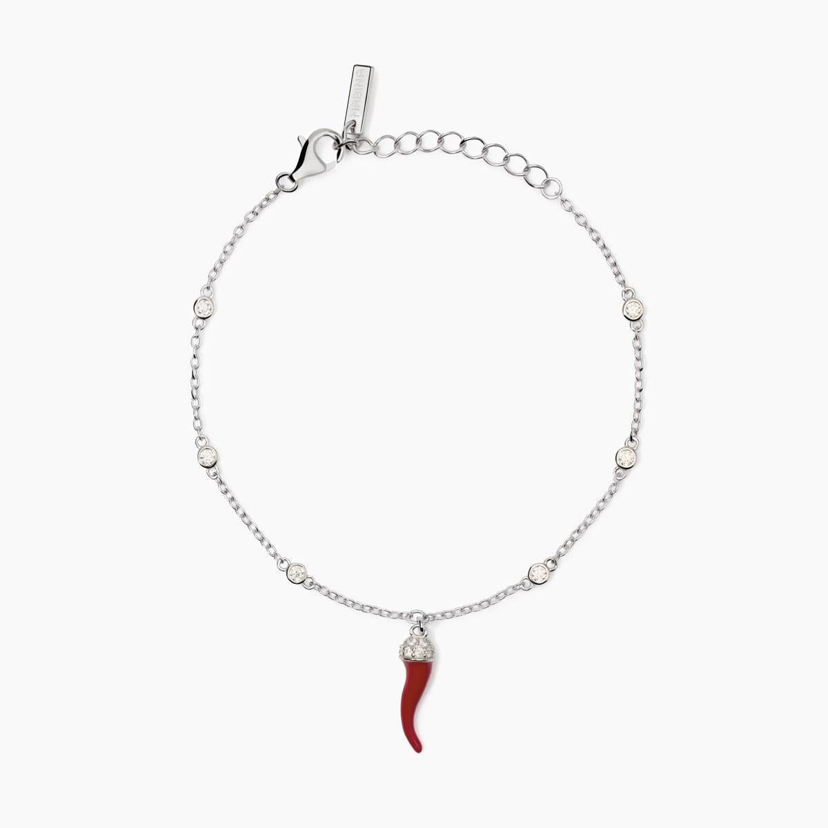 Bracciale Over The Luck in Argento con Cornetto Smaltato 533894