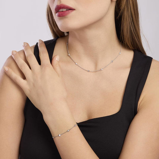 Girocollo Narciso con Stelle e Zirconi 553704