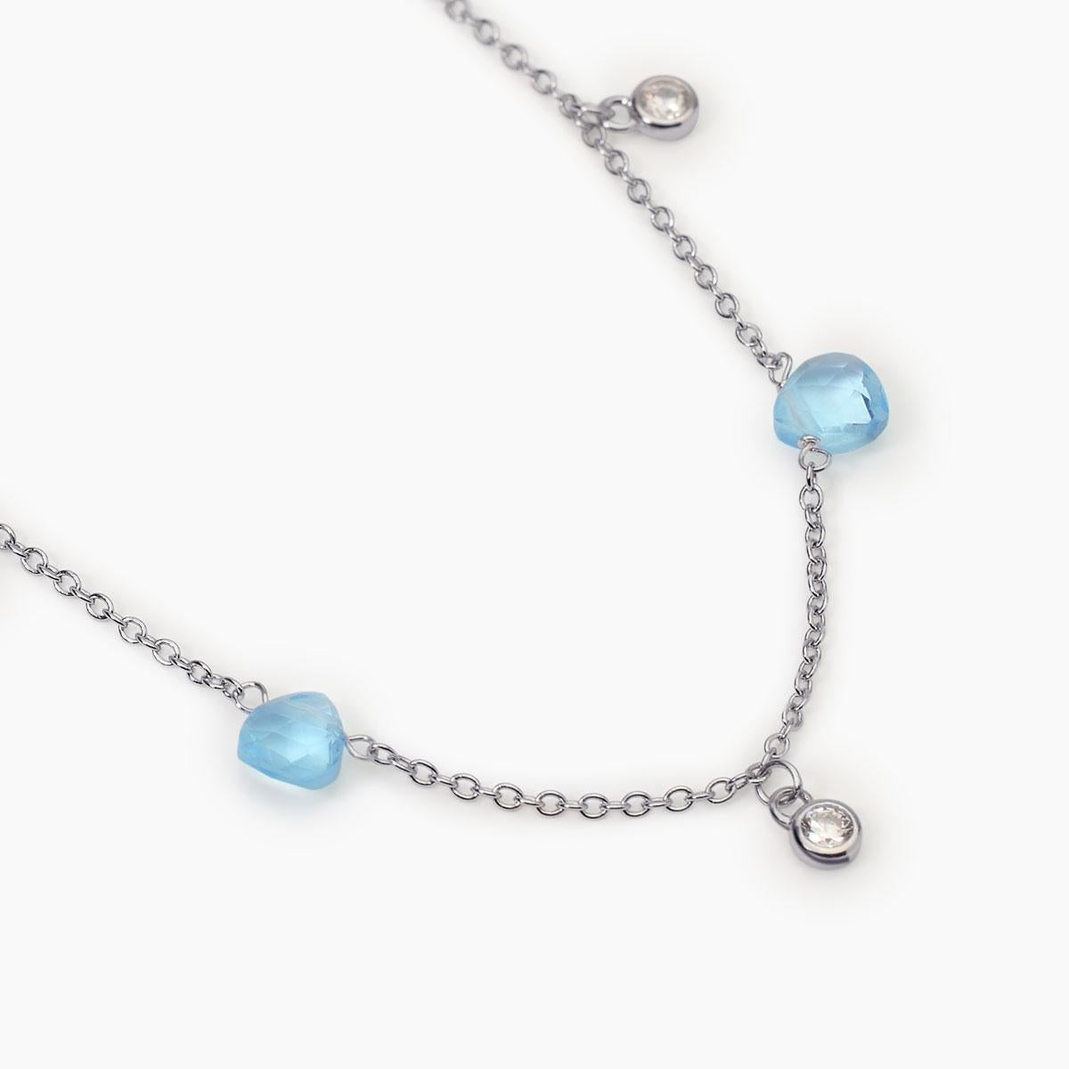 Girocollo Beauty Code con Pendenti in Glass Azzurro 553710