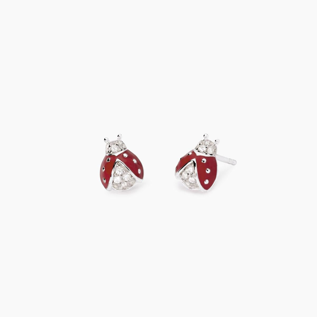 Orecchini Coccinelle con Coccinella Smaltata 563781