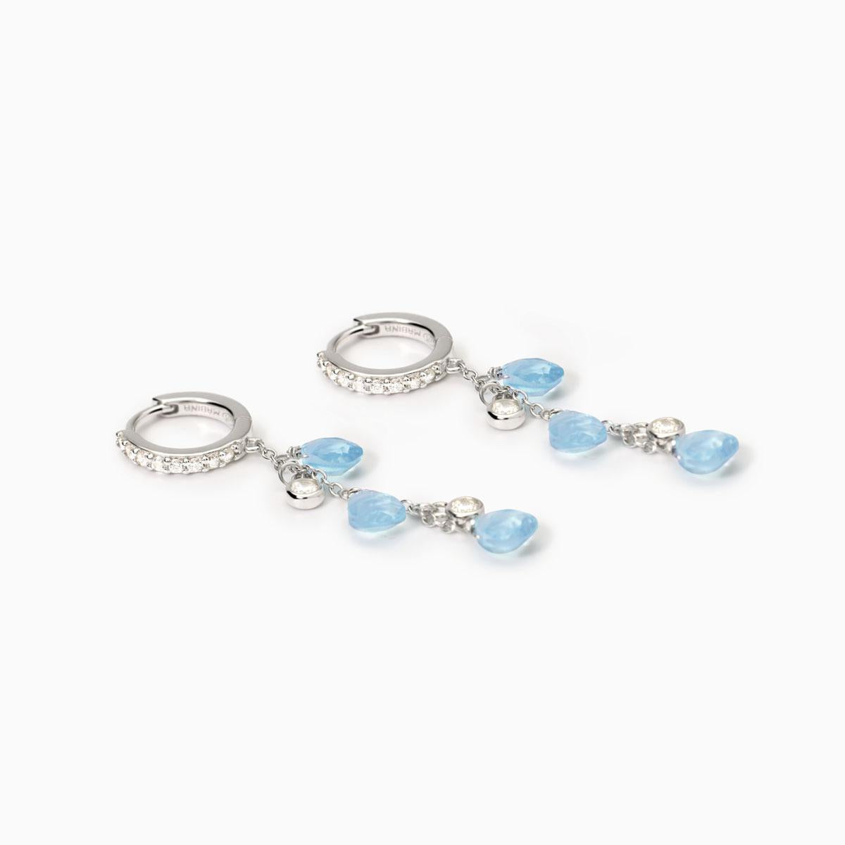 Orecchini Beauty Code Pendenti con Glass Azzurro 563782