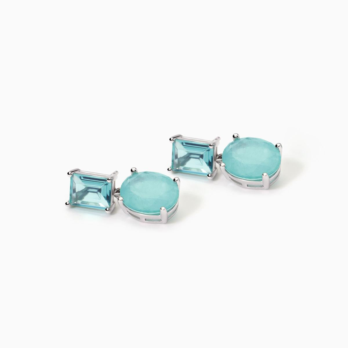 Orecchini Santorini con Fusion Stone Azzurro 563791