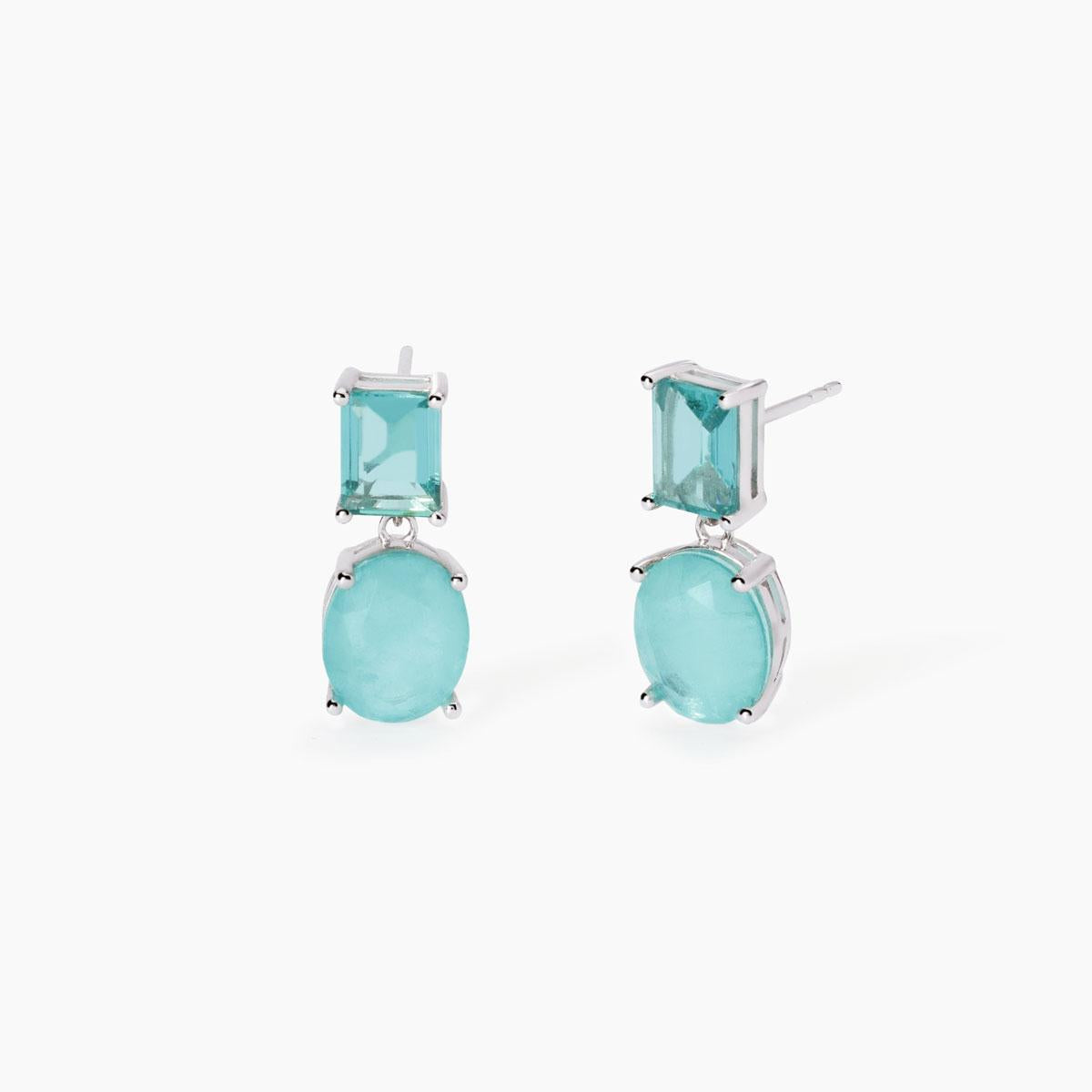 Orecchini Santorini con Fusion Stone Azzurro 563791