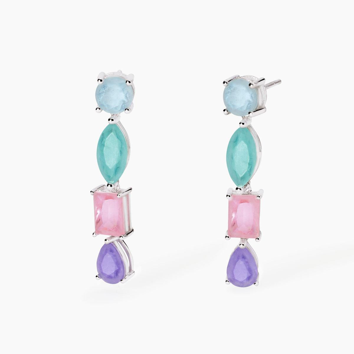 Orecchini Santorini con Fusion Stone Multicolor 563793
