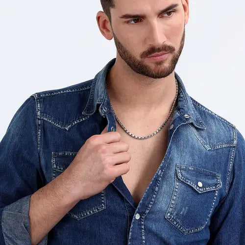 Collana Uomo Basic in Acciaio SZS91