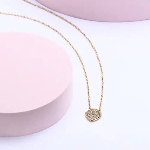 Collana Talismani Dorata con Cuore SAVZ13