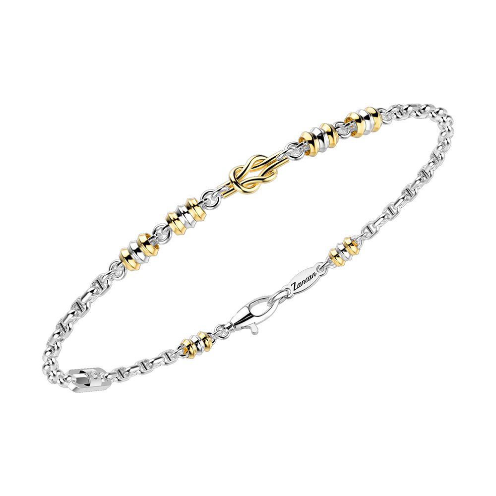 Bracciale Uomo in Oro Bianco e Giallo EB694BG