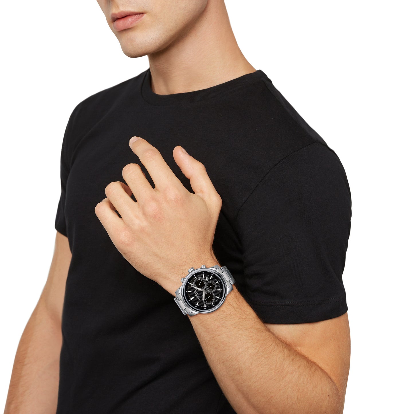 Orologio Uomo Caliber Acciaio e Nero EW0510