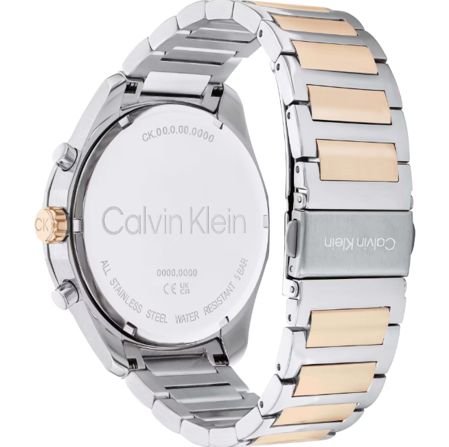 Reloj para hombre de acero arquitectónico, rosa y azul 25200265
