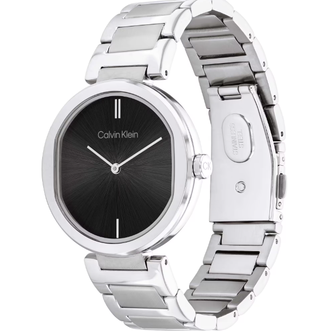 Reloj Timeless de acero y negro para mujer 25200249