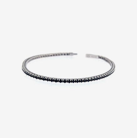 Bracciale Uomo Tennis con Spinelli Neri ESB077