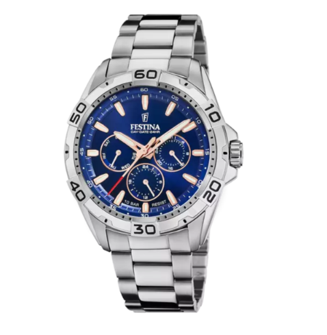 Orologio Uomo in Acciaio e Blu F20623/2