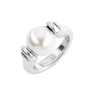 Anello Moody con Perla Sintetica ANI0662BPLMTL