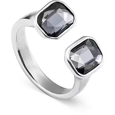 Anello Confident con Cristallo Grigio ANI0768GRSMTL