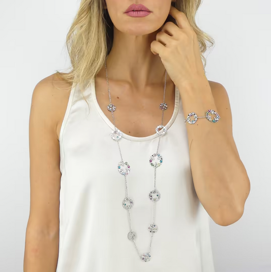 Bracciale Magic Circle con Cristalli Colorati XBR970