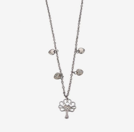 Collana con Albero della Vita e Cuoricini PF/GR85